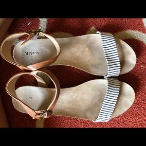 Merona espadrille navy stripped sandals